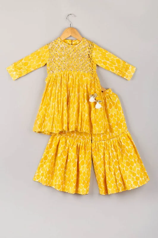 Pre-Order: Yellow Sharara Set