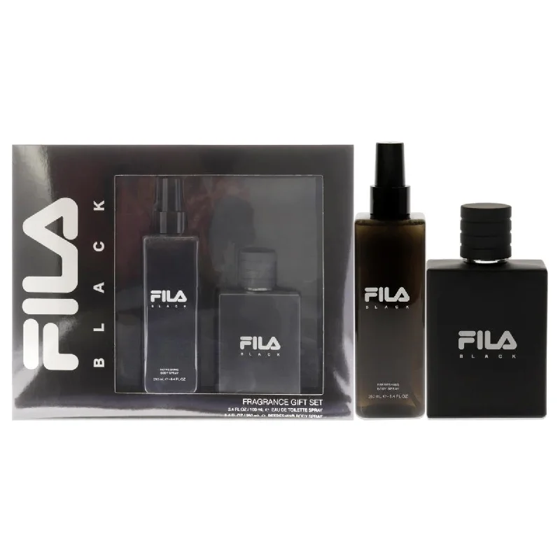 Fila  2 Piece Fila Black Gift Set for Men