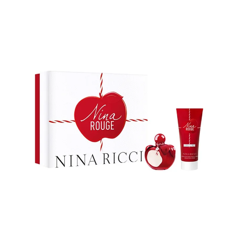 Nina Ricci  Rouge Women EDT Spray 2.7 oz & Body Lotion 3.4 oz Gift Set