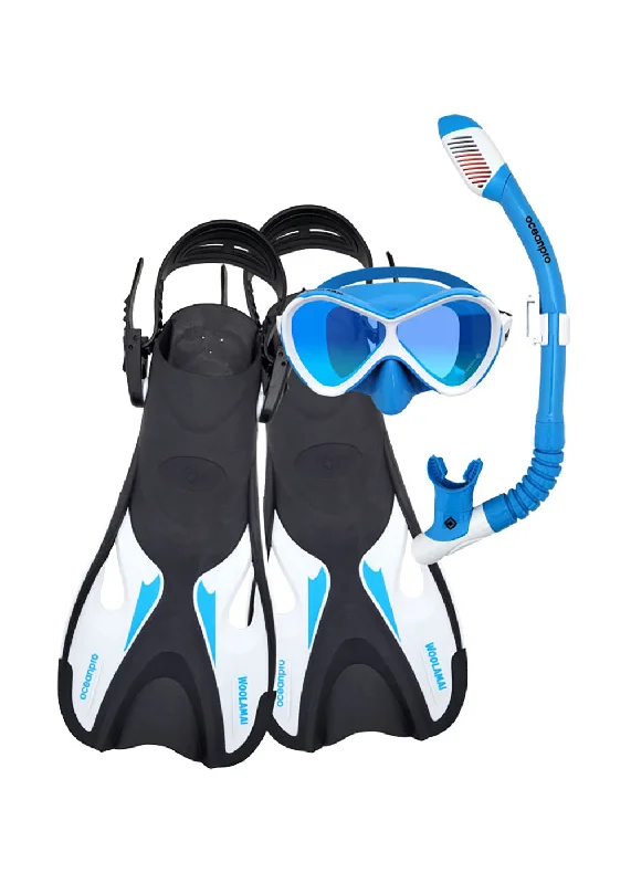 Ocean Pro Woolamai Junior Mask Snorkel Fin Set