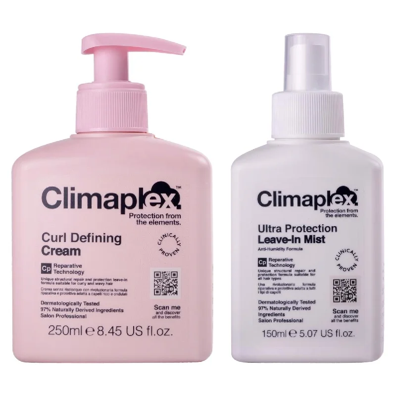 Climaplex  2 Piece Climaplex Curl Defining Cream & Climaplex Ultra Protection Leave-In Mist Kit for Unisex