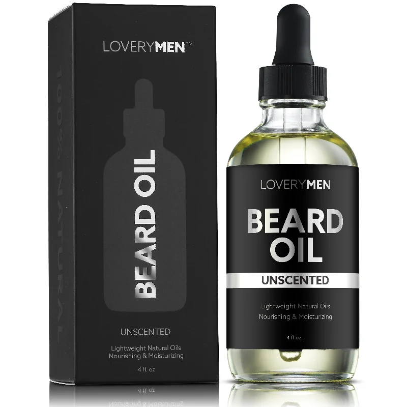 LOVERYMEN Unscented Beard Oil - 4 oz