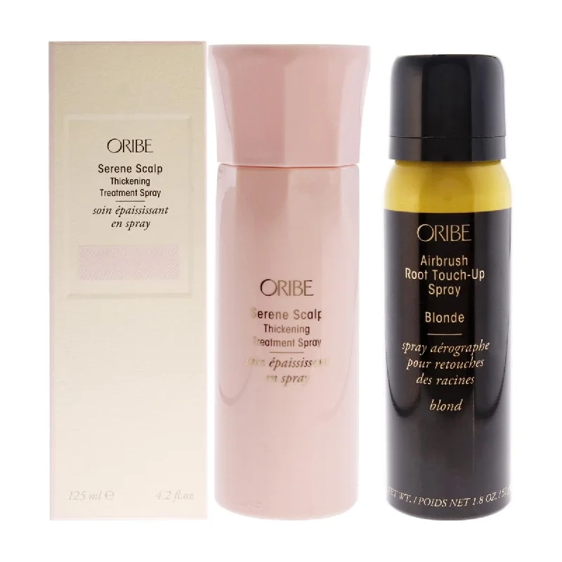 Oribe  2 Piece Serene Scalp Thickening Treatment Spray & Airbrush Root Touch-Up Spray - Blonde Kit for Unisex