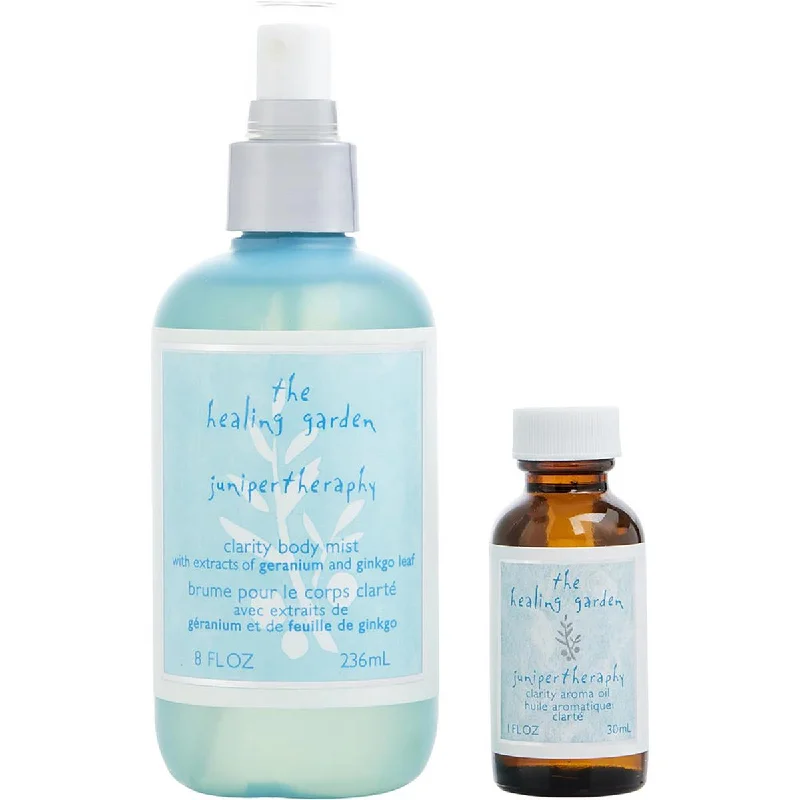 Coty  1 oz Womens Healing Garden Variety Juniper Clarity Body Mist with 8 oz Clarity Aroma, 2 Piece Set