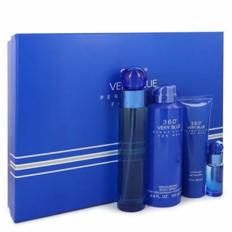 Perry Ellis  360 Very Blue Gift Set for Men - 4 Piece