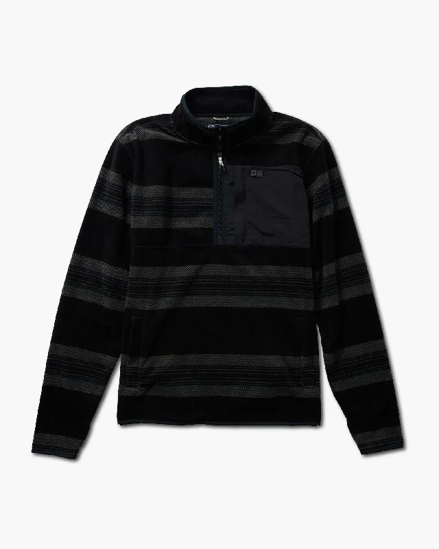 Swellter Mock-Neck Polar Half Zip - Coal