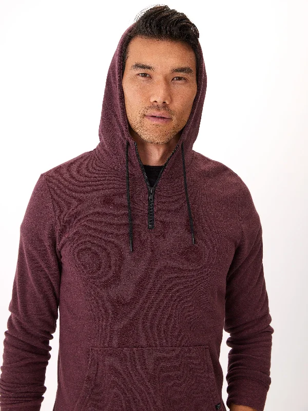 Triblend Breton Half Zip Hoodie