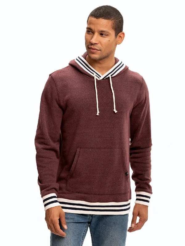 Tyson Contrast Rib Pullover Hoodie