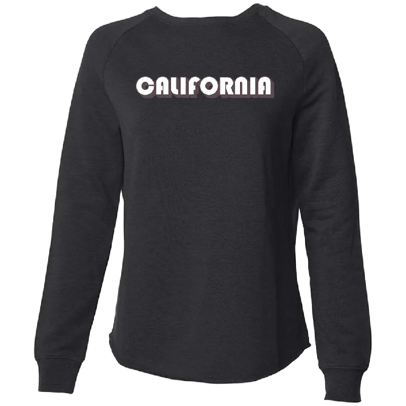 California 70's White Logo Super Soft Crewneck Sweater