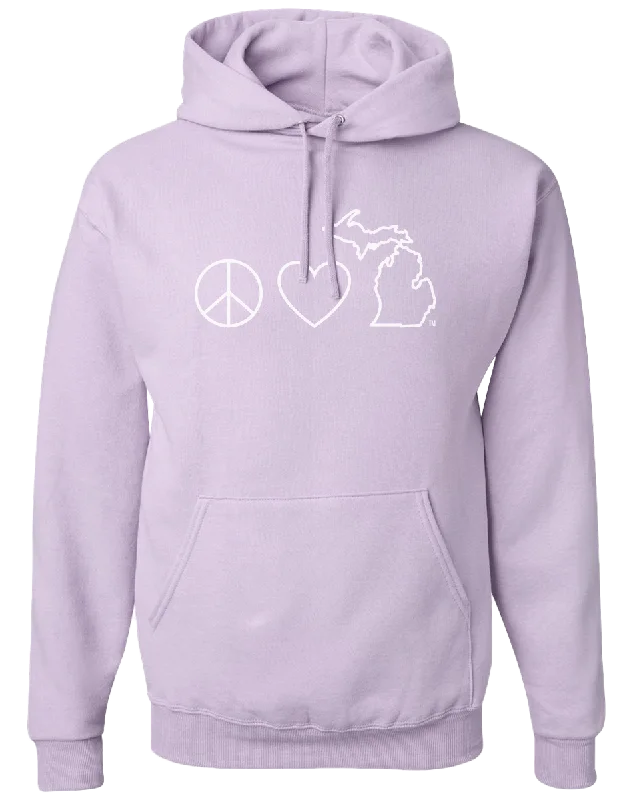 Peace Love Michigan Hoodie