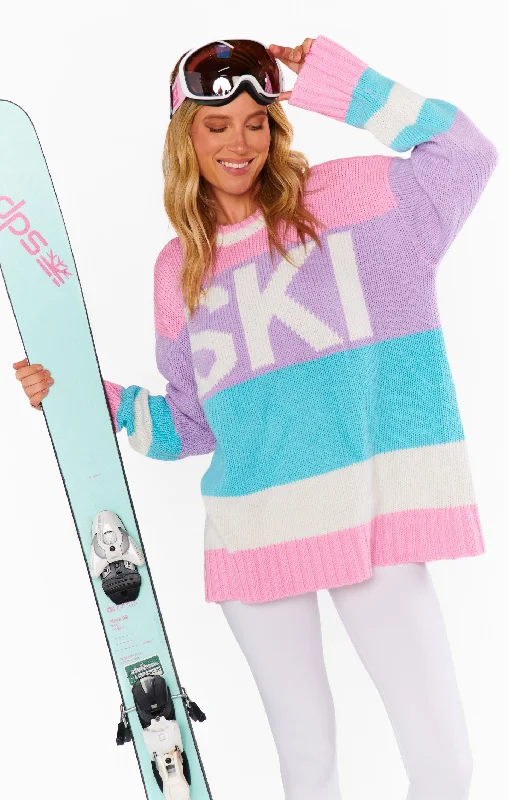 Ski in Sweater ~ Pastel Multi Knit