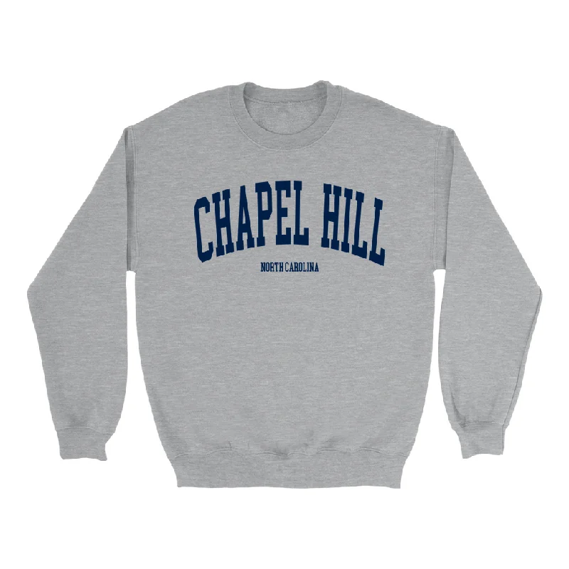 Chapel Hill North Carolina Classic Grey Adult Sweatshirt