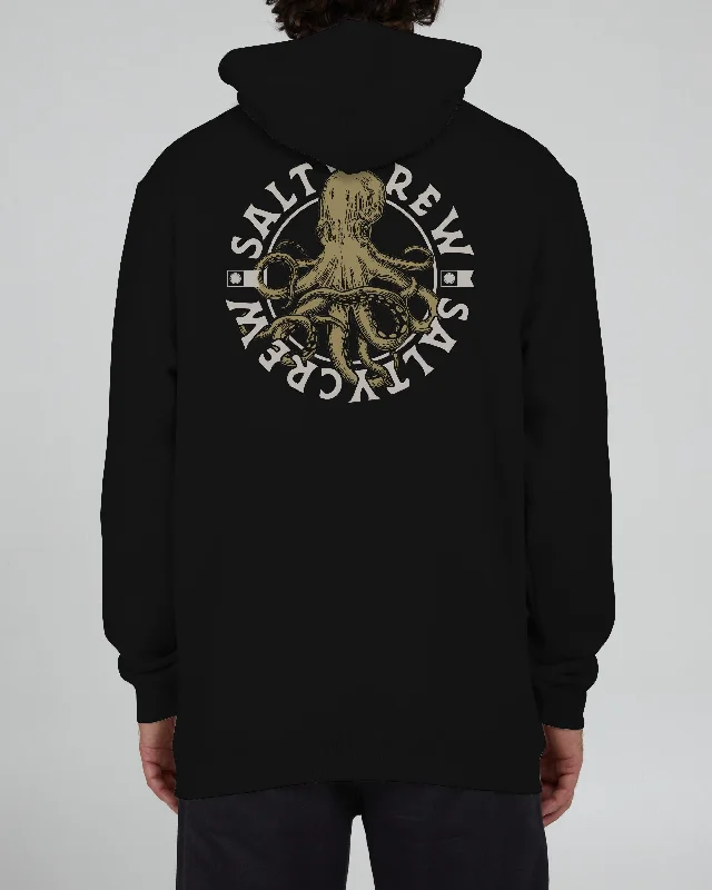 Tentacles Hooded Fleece - Black