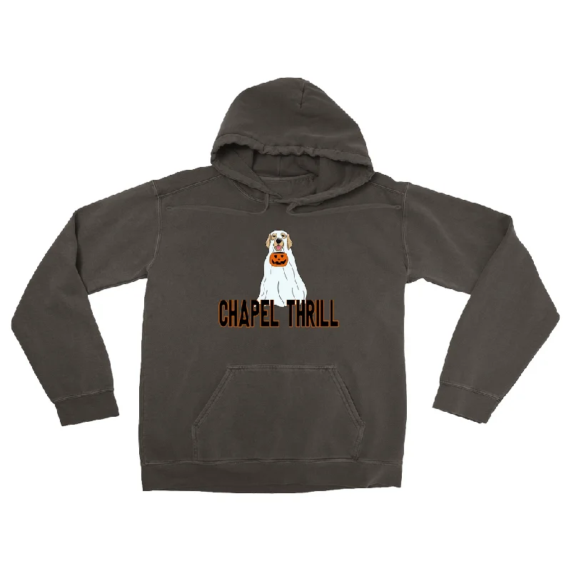 Chapel Thrill Ghost Dog Comfort Colors Adult Hoodie