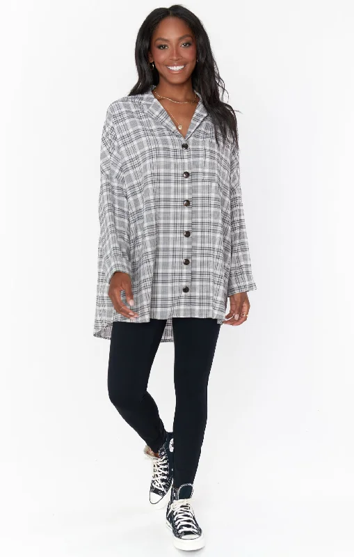 Lorolie Tunic ~ Windowpane Plaid