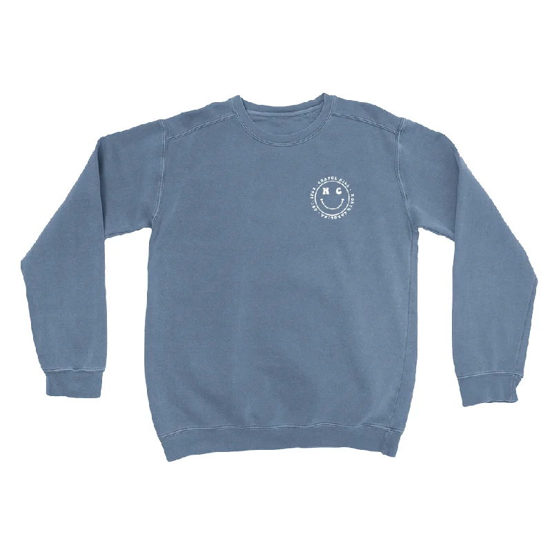 North Carolina Smiley Face Comfort Colors Adult Sweatshirt