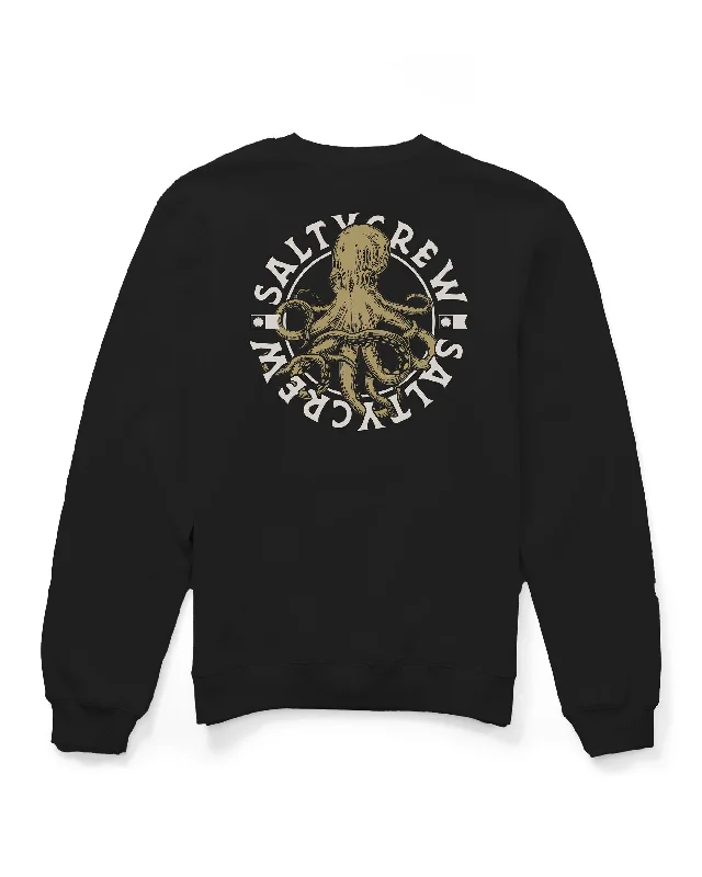 Tentacles Boys Crew Fleece - Black