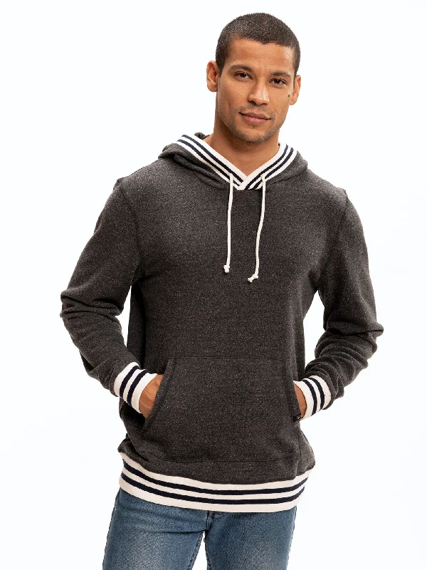 Tyson Contrast Rib Pullover Hoodie