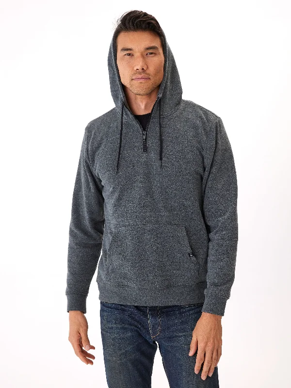 Triblend Breton Half Zip Hoodie