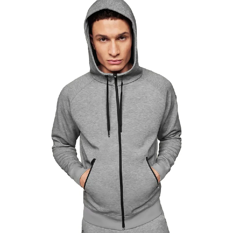 On Men's Zipped Hoodie - Grey