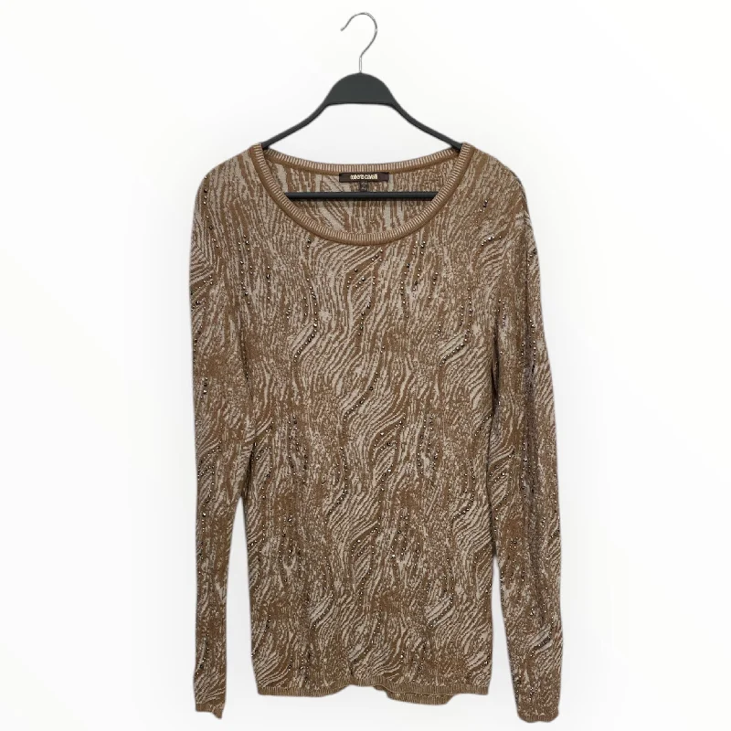 roberto cavalli/Sweater/S/All Over Print/Cotton/BEG/