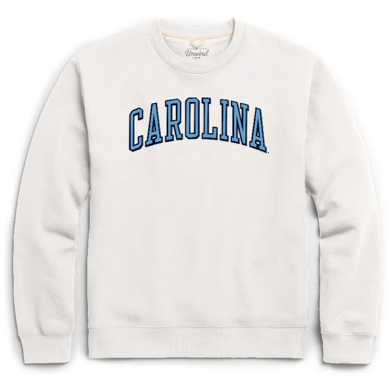 White North Carolina Embroidered Crewneck Sweatshirt by League