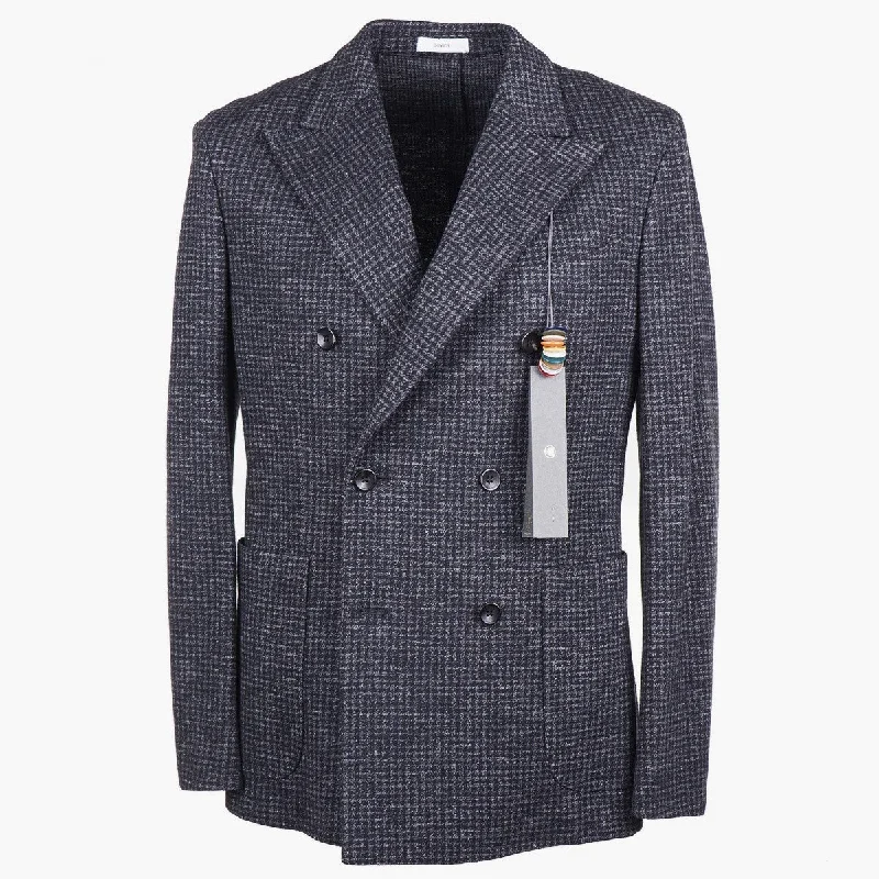 Boglioli Houndstooth Wool-Cotton Sport Coat