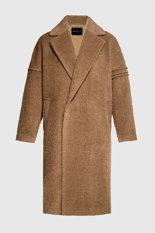 Bouclé Alpaca Robe Coat