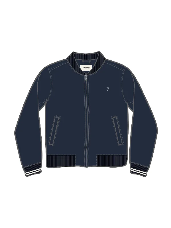 Navy Slade Bomber Jacket