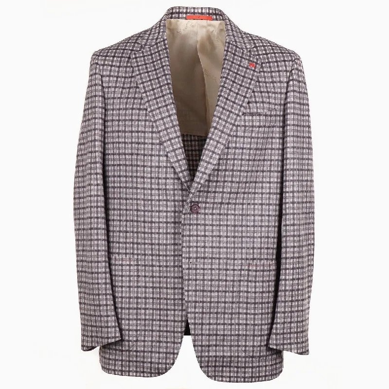 Isaia Flannel Wool-Cashmere Sport Coat