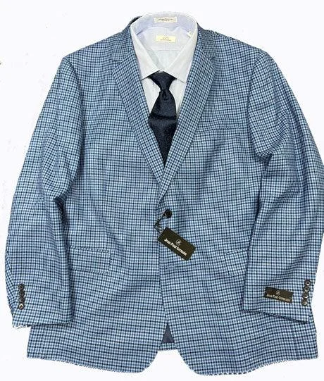 Jean Paul Germain Royal Small Check Sport Coat