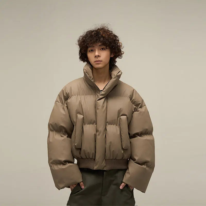 Unisex Short Puffer Cotton Jacket