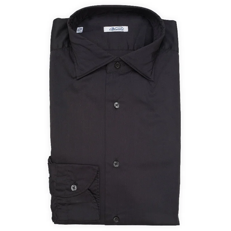 VANNUCCI MILANO Black Stretch Casual Shirt