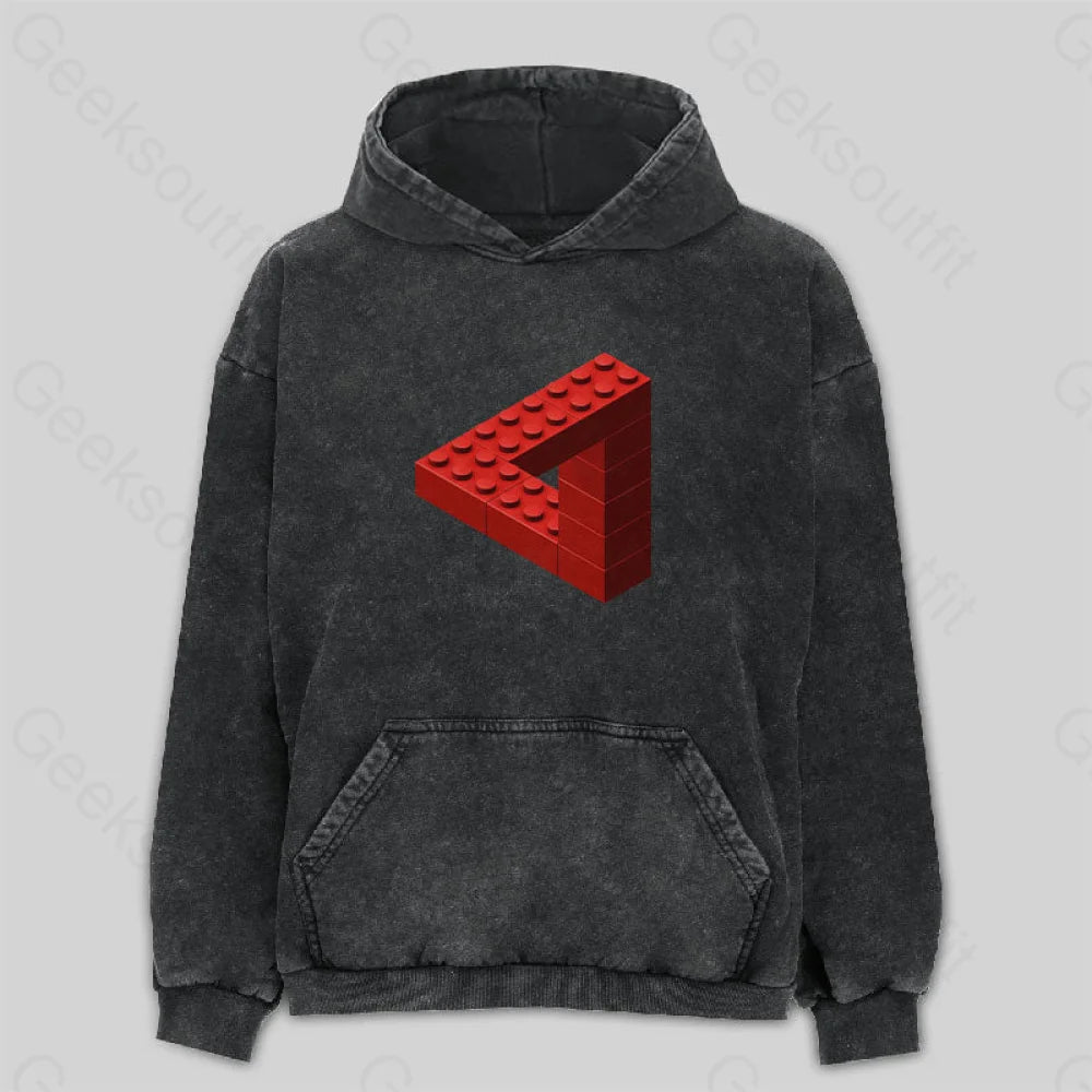 Escher Toy Bricks Washed Hoodie