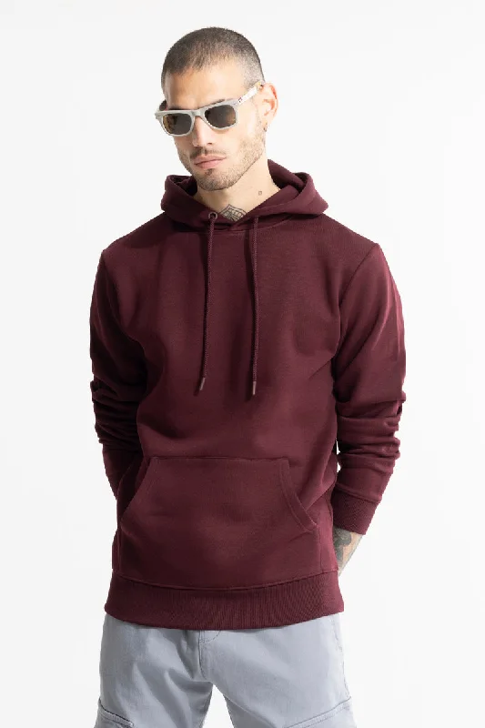 Glinter Maroon Hoodie