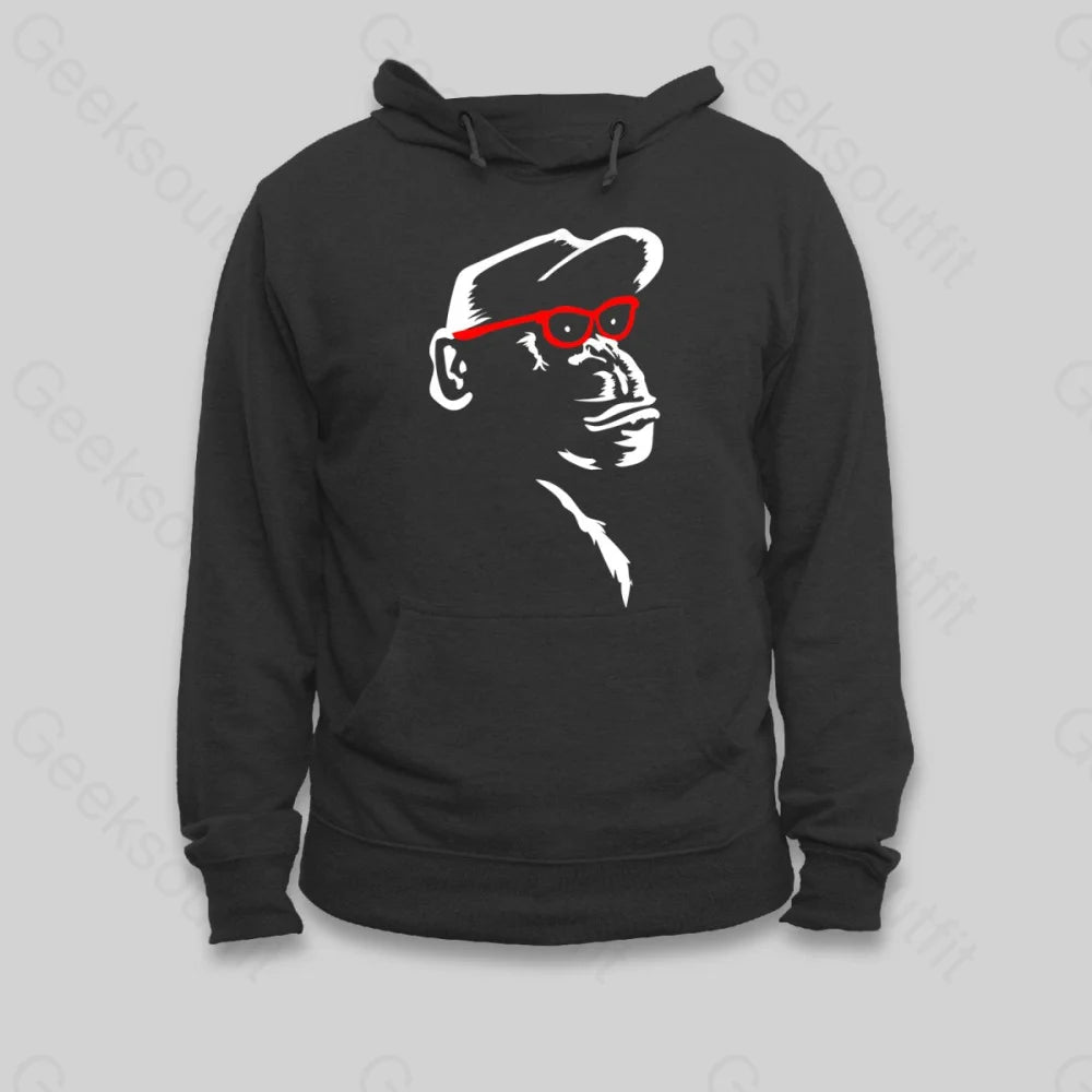 Monkey With Red Glasses Hoodie