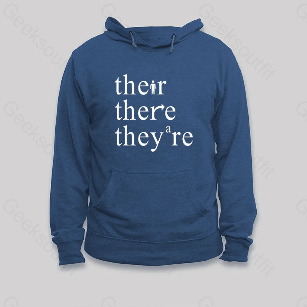 There Their They're Funny Grammar Hoodie