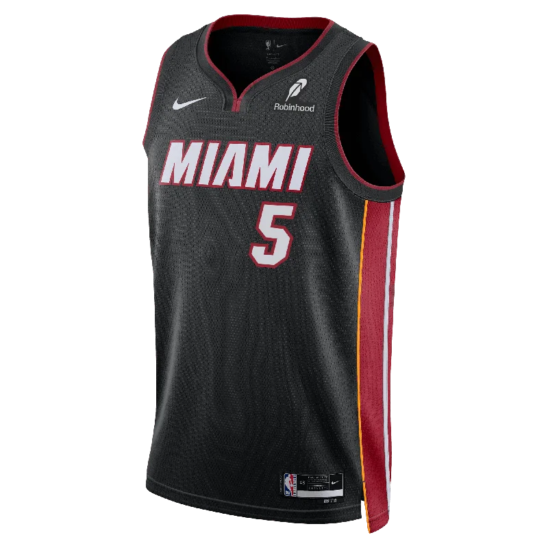 Nikola Jović Nike Icon Black Swingman Jersey