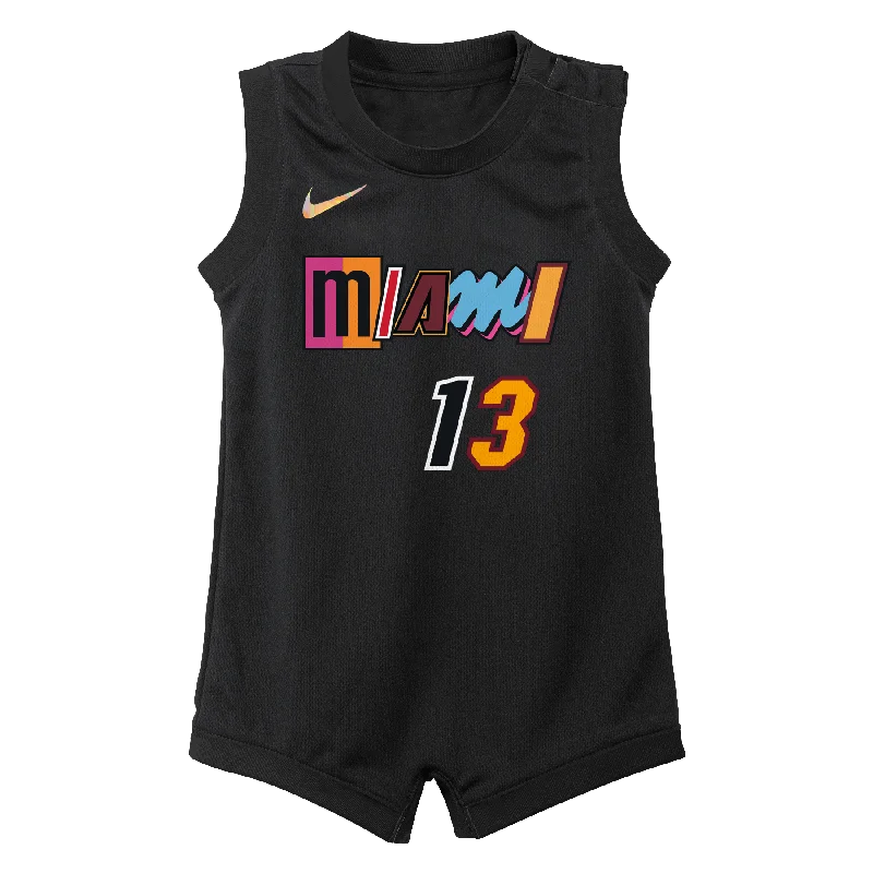 Bam Adebayo Nike Miami HEAT Mashup Onesie Jersey