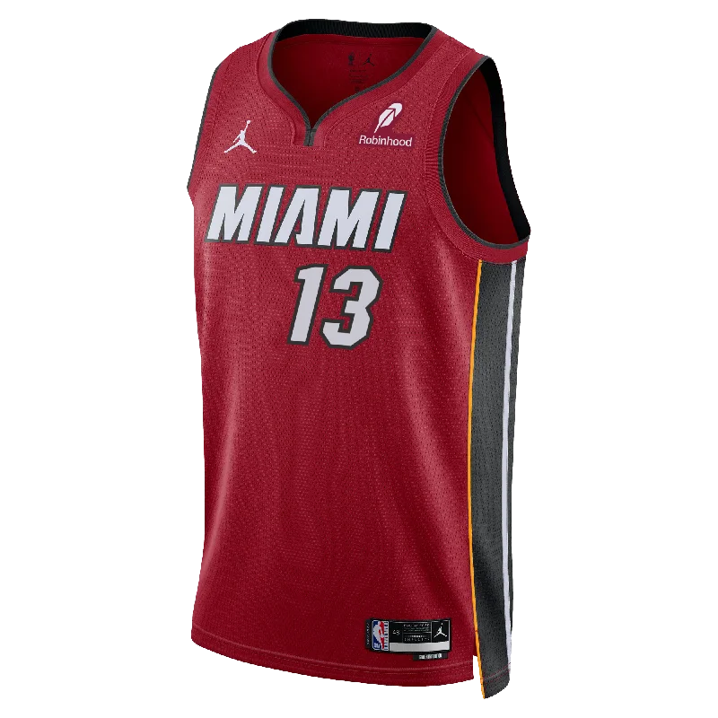 Bam Adebayo Nike Jordan Brand Miami HEAT Statement Red Swingman Jersey