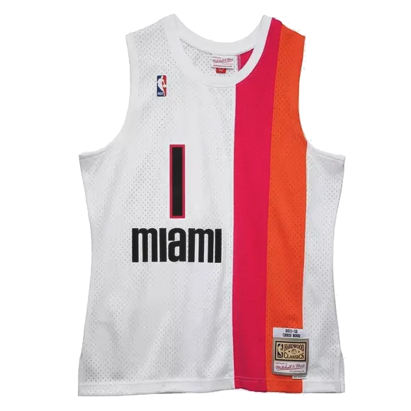 Chris Bosh Mitchell & Ness Miami HEAT 2011-2012 Swingman Jersey