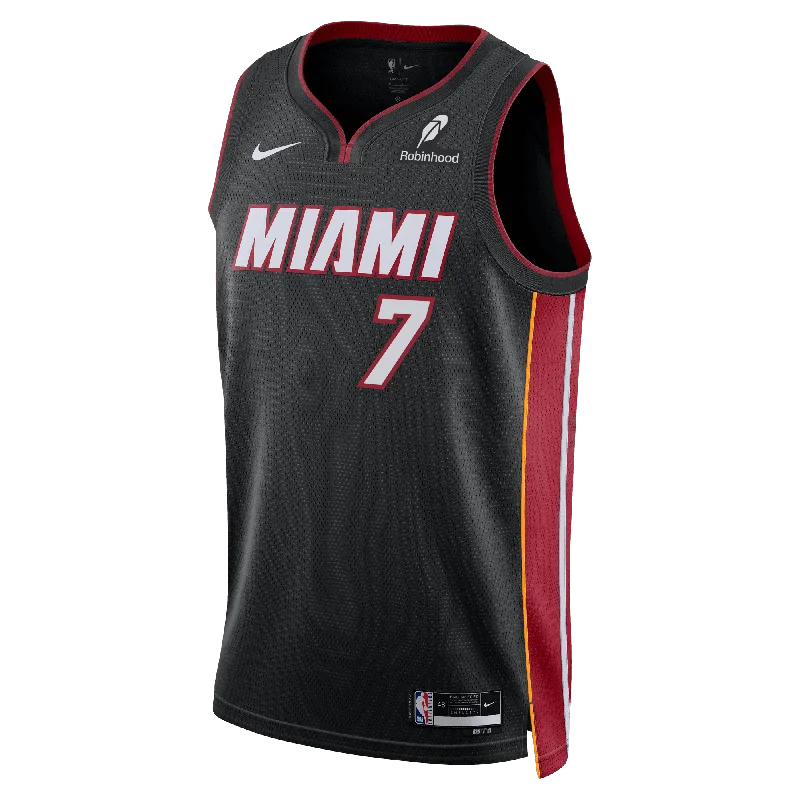 Kel'el Ware Nike Miami HEAT Icon Black Youth Swingman Jersey