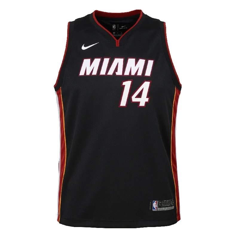 Tyler Herro Nike Kids Icon Black Replica Jersey