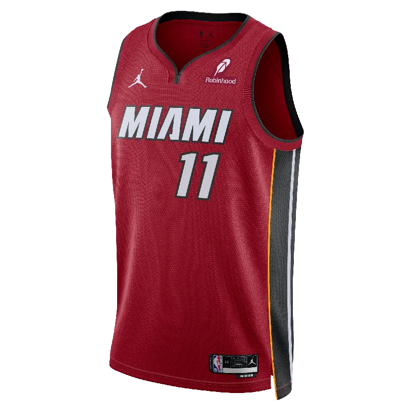 Jaime Jaquez Jr. Nike Jordan Brand Miami HEAT Statement Red Swingman Jersey