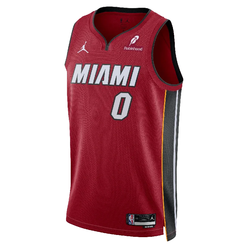 Josh Richardson Nike Jordan Brand Miami HEAT Statement Red Swingman Jersey