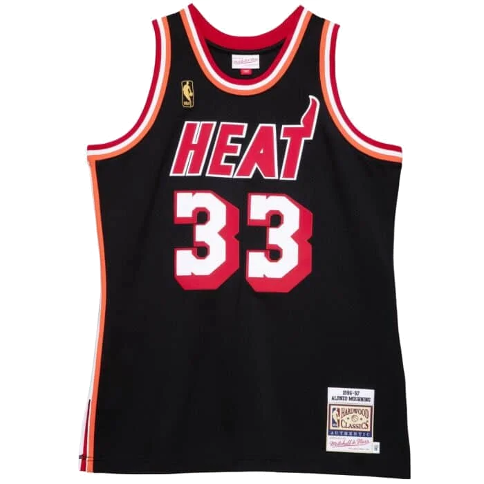 Alonzo Mourning Mitchell and Ness Miami HEAT Authentic Jersey