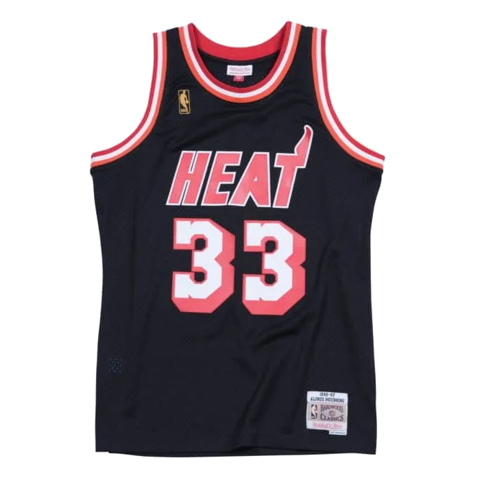 Alonzo Mourning Mitchell and Ness Miami HEAT Swingman Jersey