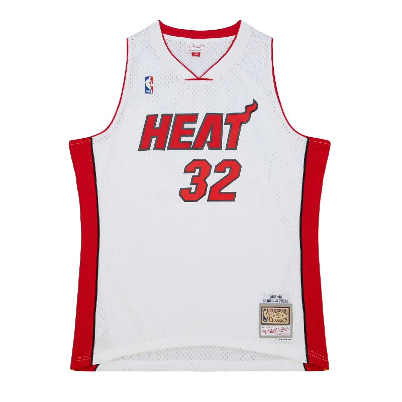 Shaquille O'Neal Mitchell & Ness Miami HEAT 2005-06 White Swingman Jersey