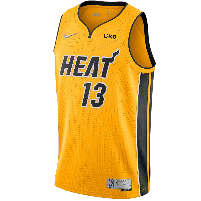 Bam Adebayo Nike Trophy Gold Youth Swingman Jersey