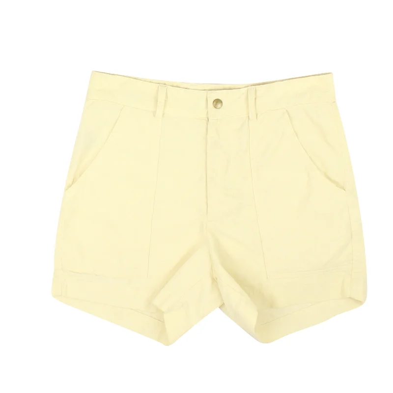 Cream Corduroy Lightweight Shorts